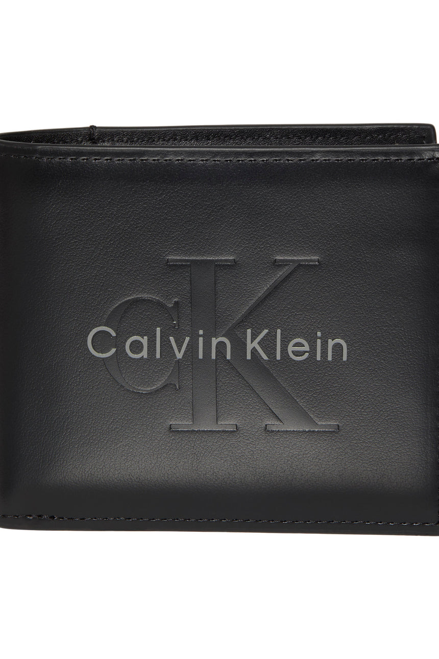 Calvin Klein Erkek BOLD BILLFOLD W/ COIN LV04D1156G - Siyah