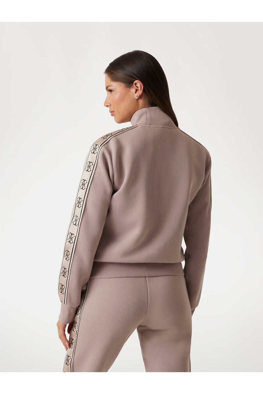 GUESS KADIN BRITNEY FULL ZIP SWE V2YQ16KB3P2 - Krem