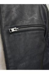 JACK&JONES JJEDYLAN PU BIKER JACKET NOOS 12261196 - Siyah
