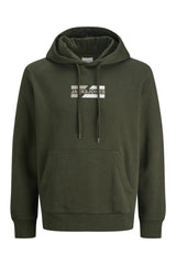 JACK&JONES SWEAT 12268422 - Koyu Yeşil