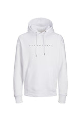 JACK&JONES JJESTAR JJ SWEAT HOOD NOOS 12233972 - Beyaz