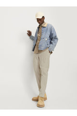 JACK&JONES JPSTACE CORDUROY CHINO SN 12260910 - Bej/ Açık Gri