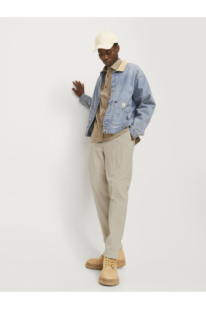 JACK&JONES JPSTACE CORDUROY CHINO SN 12260910 - Bej/ Açık Gri