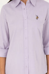 US POLO ASSN BAYAN DOKUMA GÖMLEK 1840357 - Lila
