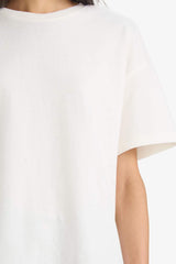 DeFacto Kadın Kısa Kollu T-Shirt E4935AX - Kırık Beyaz