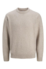 Jack & Jones Ollie Erkek Triko Kazak 12278924 - Gri / Mavi