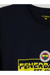 LC Waikiki Erkek Fenerbahçe Baskılı Pijama Takımı W6B463B8 - Açık Lacivert