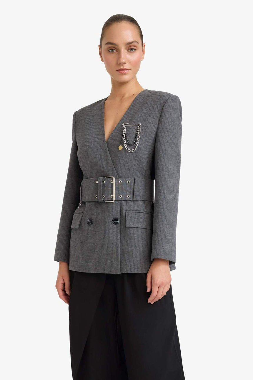 Defacto Kadın Blazer F9431Ax - Antrasit