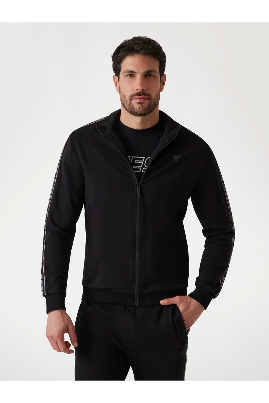GUESS ERKEK FULL ZIP NEW ARLO SW Z2YQ12K6ZS1 - Siyah
