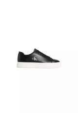 Calvin Klein Erkek BASKET CUPSOLE LACEUP LTH ML YM0YM01460 - Siyah