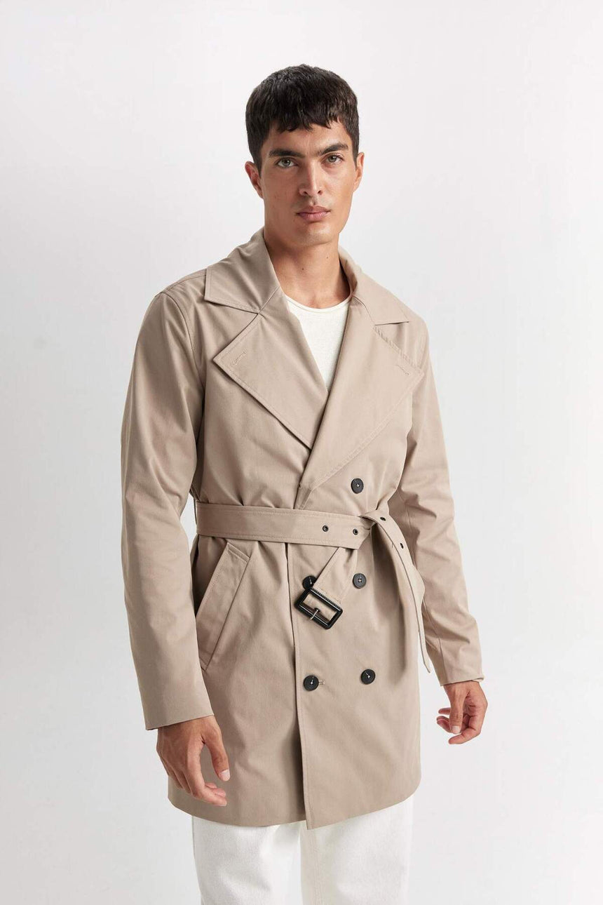 Defacto Erkek Coat/Parka D5528Ax - Açık Kahverengi