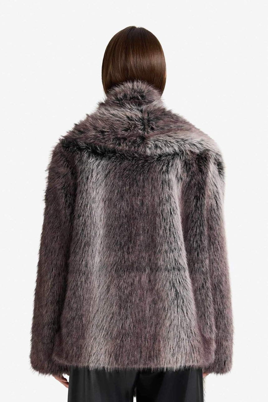 Defacto Kadın Faux Fur F5566Ax - Gri