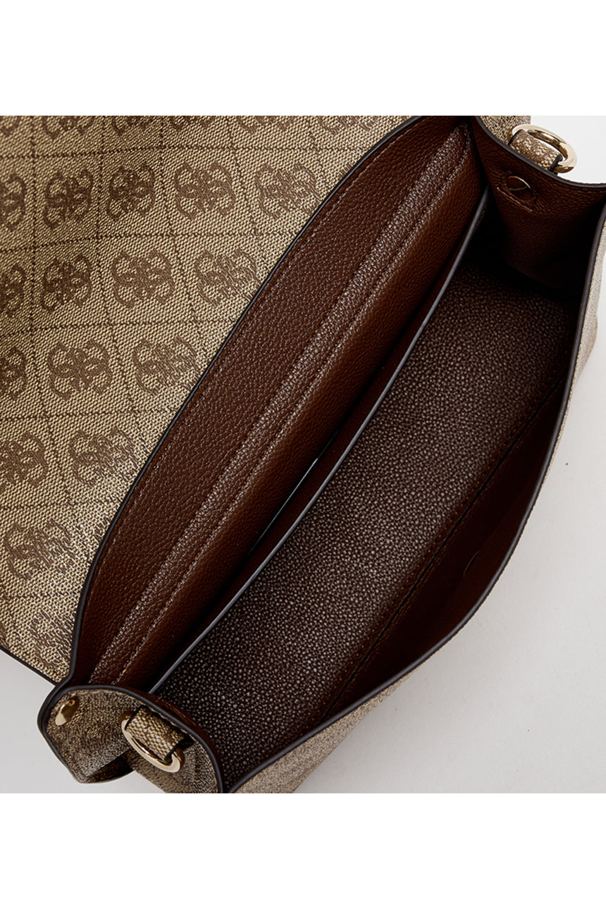 GUESS KADIN MERIDIAN II FLAP CRO HWSG6974200 - Açık Bej/ Kahverengi