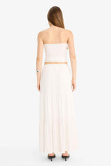 Defacto Kadın Woven Skirt D5033Ax - Kırık Beyaz