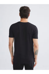 LC Waikiki Erkek Kısa Kollu Slim Fit Büyük Beden T-Shirt W5LG59B8 - Siyah