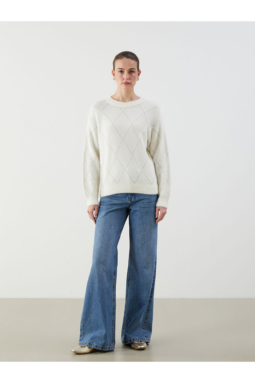 LCW KADIN W5DC36D8 KZK,BAGUS-5W - Ekru