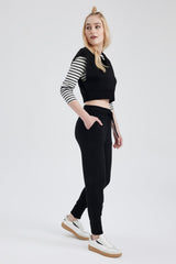Defacto Kadın Trousers R1701Az - Siyah
