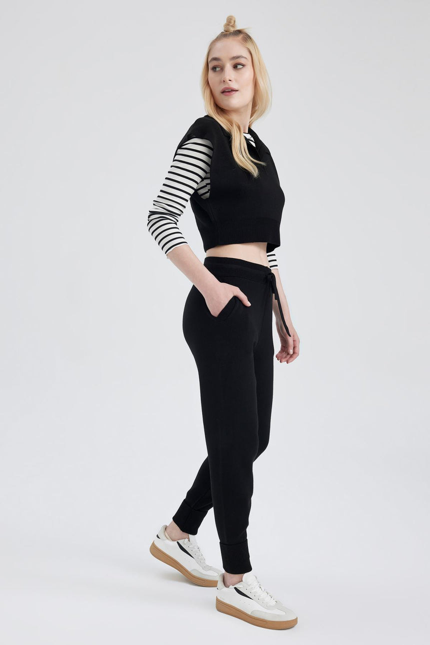 Defacto Kadın Trousers R1701Az - Siyah