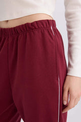 Defacto Kadın Trousers E5976Ax - Bordo