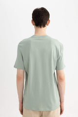 Defacto Erkek T-Shirt V7699Az - Yeşil