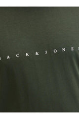 JACK&JONES JJESTAR JJ TEE SS NOOS PLS 12243625 - Koyu Yeşil