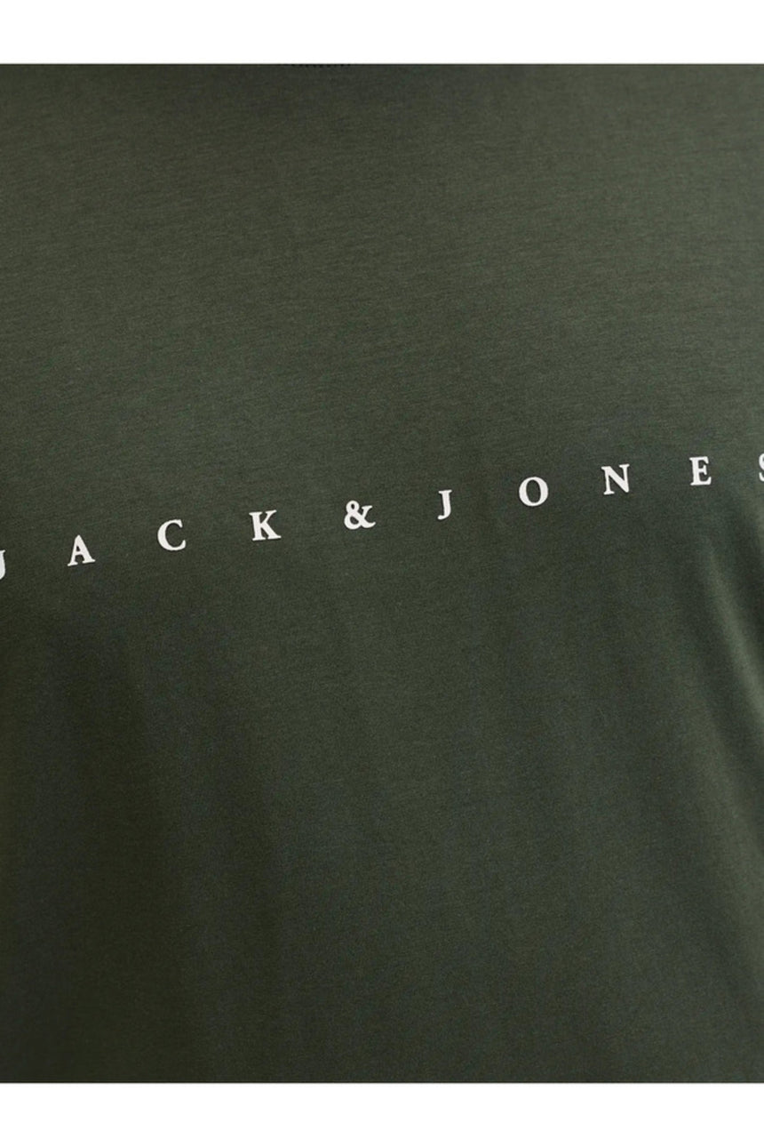 JACK&JONES JJESTAR JJ TEE SS NOOS PLS 12243625 - Koyu Yeşil