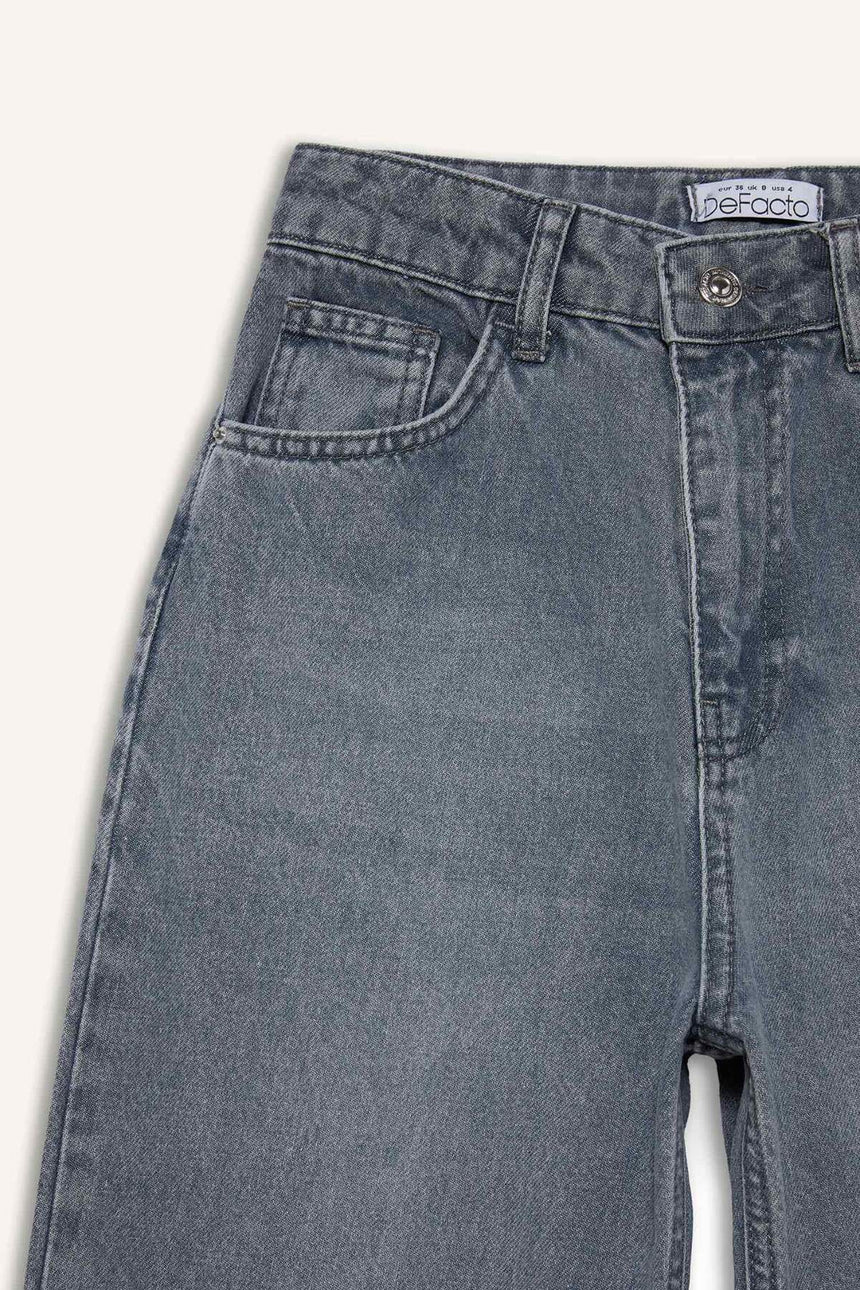 DeFacto E3185AX Kadın Jean Pantolon - Gri