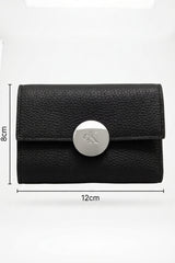 Calvin Klein Kadın ROUND HW PEBBLE TRIFOLD LV04F1225G - Siyah