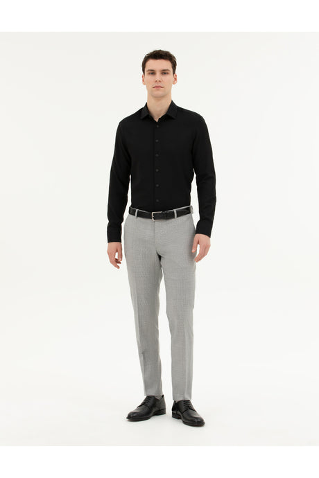 pierre cardin erkek dokuma gömlek 1833420 - Siyah