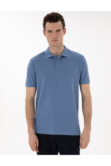 Pierre Cardin 2131542 Erkek Polo Yaka T-Shirt - Mavi