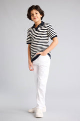DeFacto B5616A8 Çocuk Jean Pantolon - Beyaz