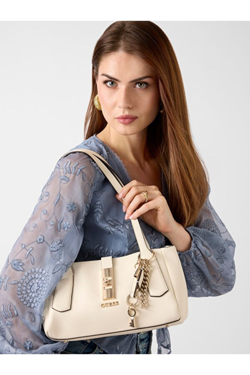 GUESS KADIN BROOKE SHOULDER SATC HWBG9897080 - Kırık Beyaz/ Ekru