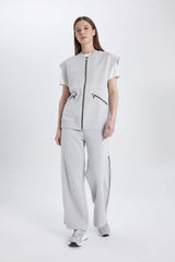 Defacto Kadın Trousers C1818Ax - açık Gri