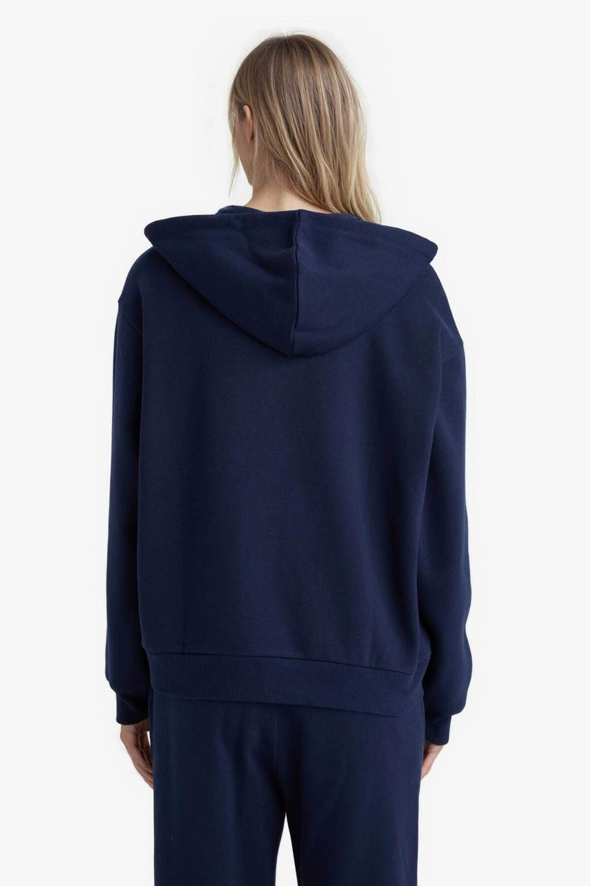DeFacto Kadın Sweatshirt C1809AX - Koyu Lacivert