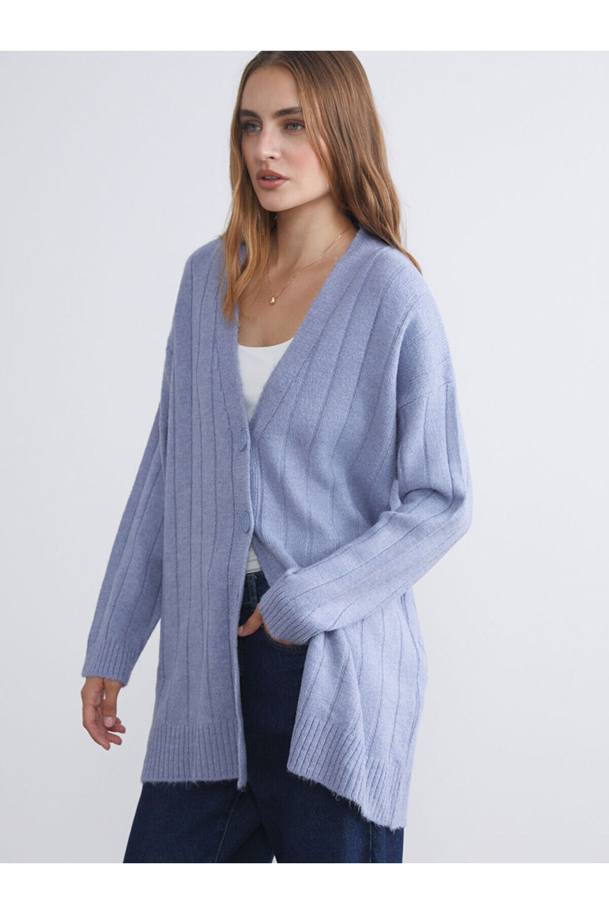 LC Waikiki Kadın Hırka W5DO91E8 - Pastel Mavi