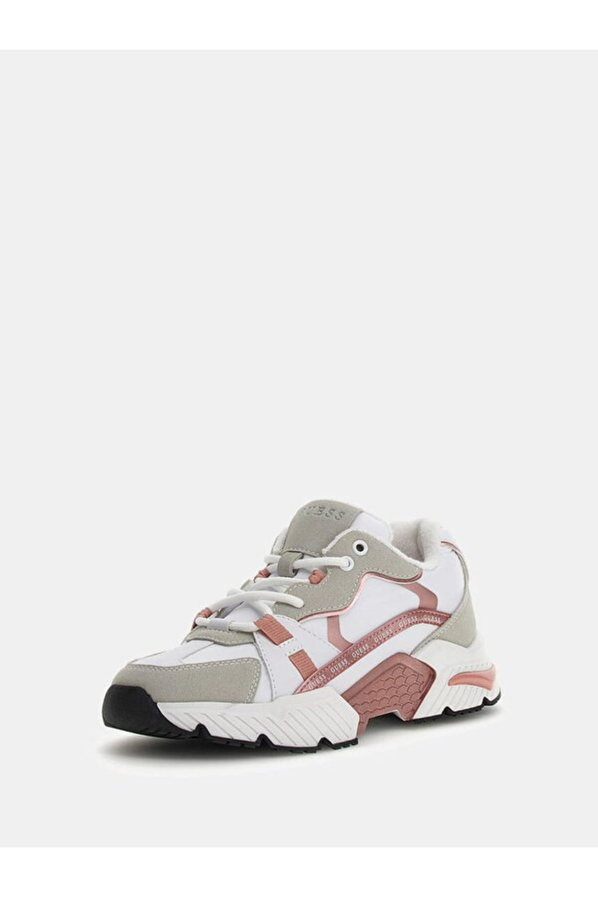 Guess Kadın Carrli5 Fljcar - Beyaz/ Pembe
