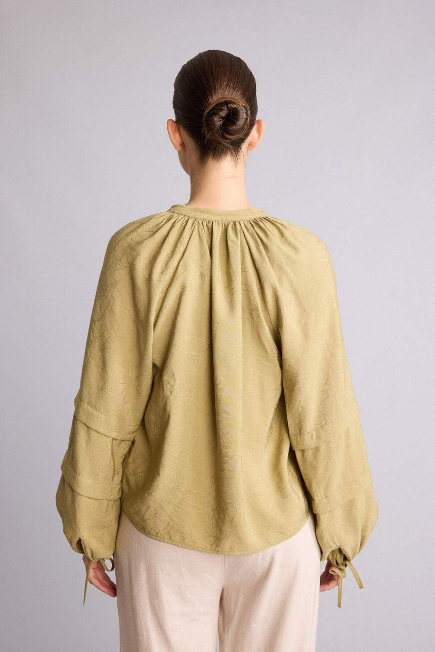 Defacto KADIN Woven Top G8788AX - Açık Haki Yeşili