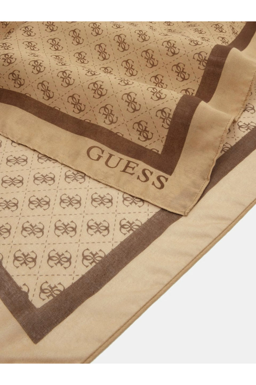 GUESS KADIN KATYA SCARF 90X180 AW5341POL03 - Açık Bej/ Kahverengi