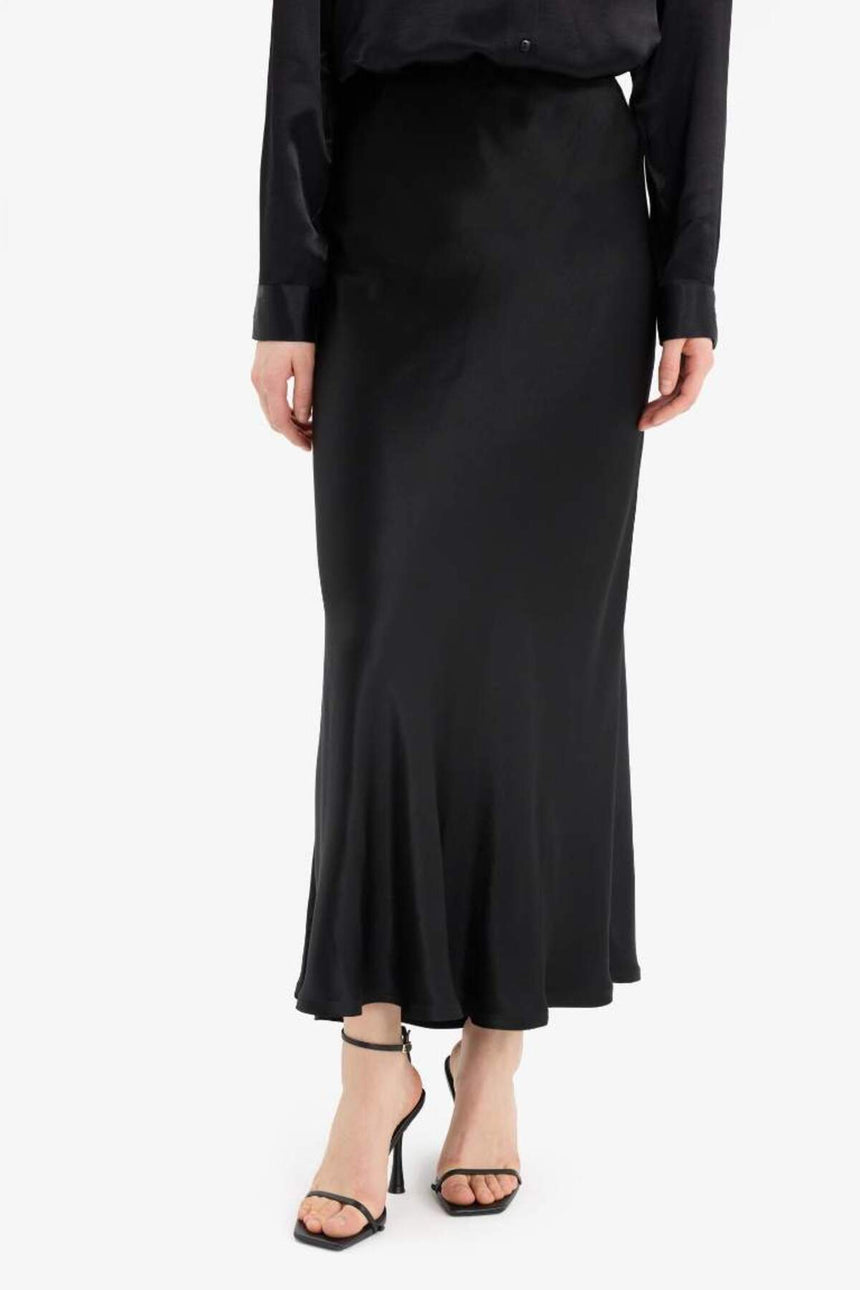 Defacto Kadın Woven Skirt B1867Ax - Siyah