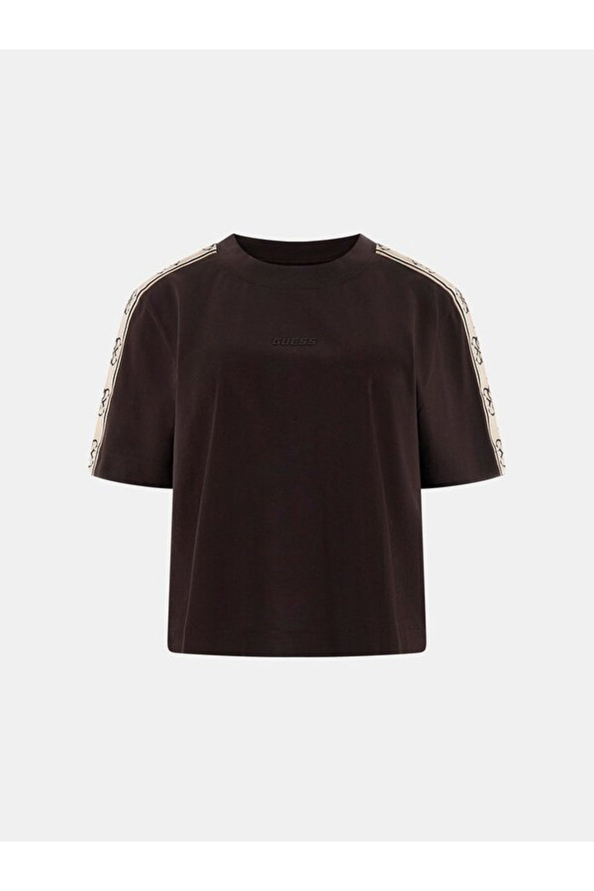 GUESS KADIN BRITNEY CROP TEE V3RI08I3Z14 - Siyah
