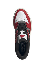 Sporline adidas Court ID1249 kırmızı beyaz suni ve inek derisi erkek tenis ayakkabısı üstten görünüm