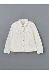LCW KADIN S54581D8 CKT,NINA-JACKET-WHITE - Beyaz/ Kırık Beyaz