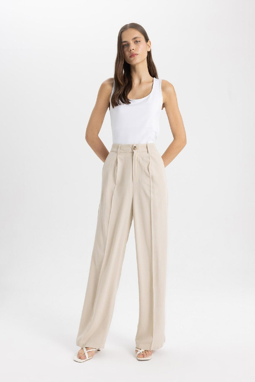 Defacto Kadın Trousers A1922Ax - Kahverengi / Kum Beji