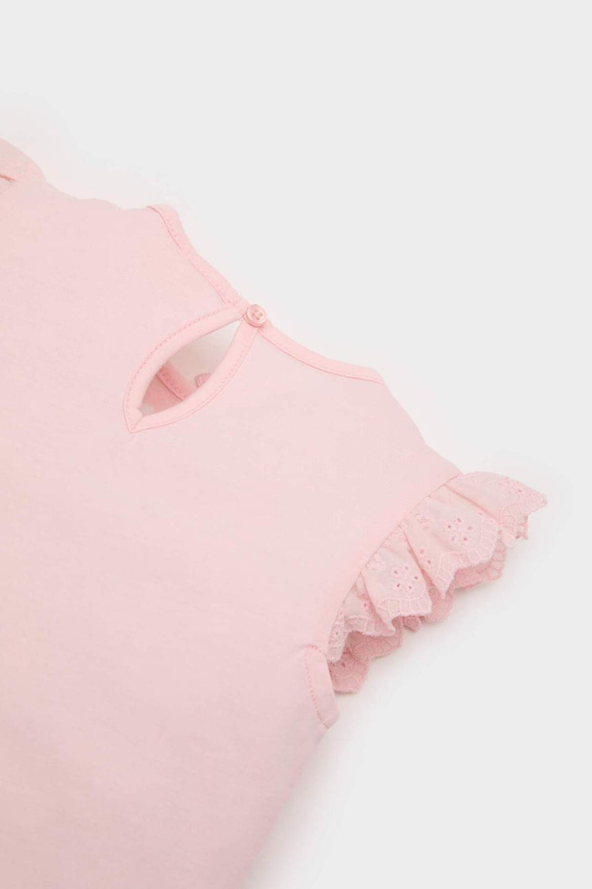 Defacto Çocuk Knitted Pyjamas E4615A5 - Açık Pembe