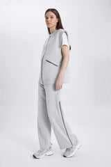 Defacto Kadın Trousers C1818Ax - açık Gri