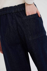 Defacto Kadın Trousers E3873Ax - Mavi/Siyah