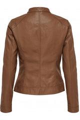 Only onlbandıt faux leather bıker otw noos mont 15081400 - Koyu Turuncu