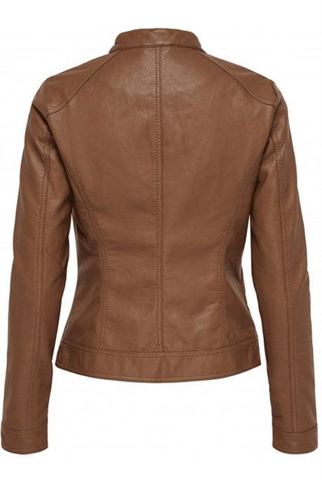 Only onlbandıt faux leather bıker otw noos mont 15081400 - Koyu Turuncu