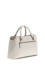 GUESS KADIN LIBBY 2 COMP SATCHEL HWGG9912060 - Kırık Beyaz/ Ekru