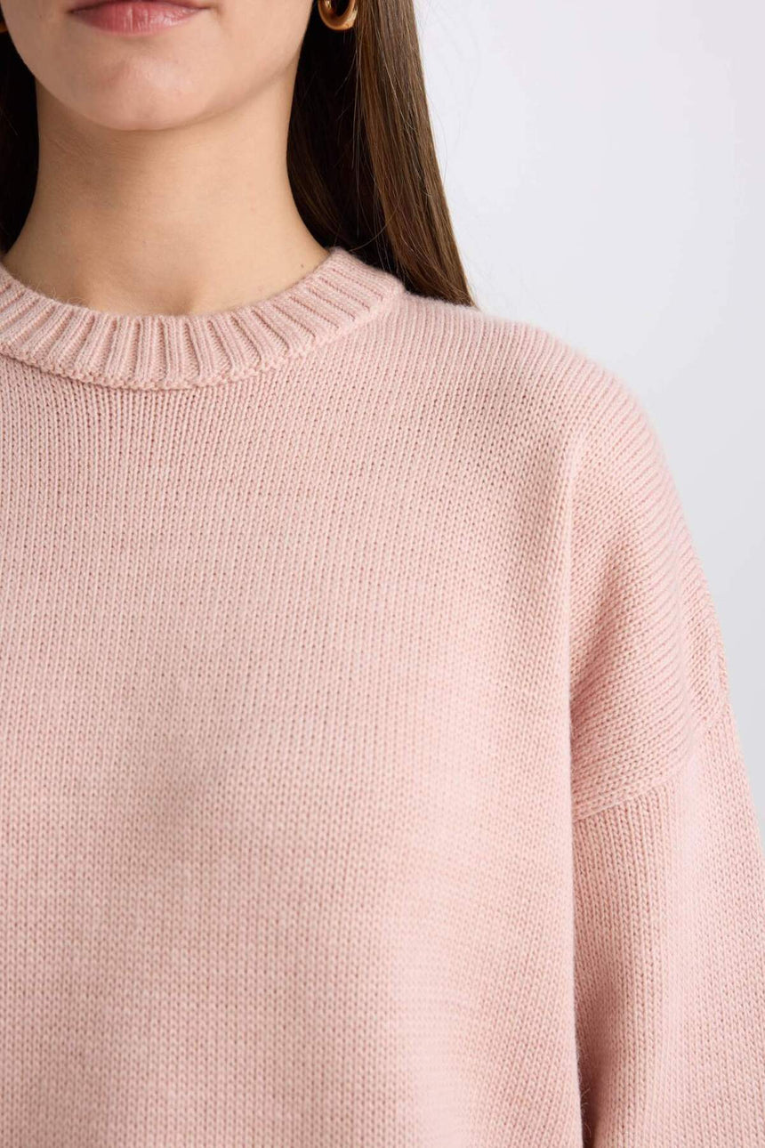 Defacto Kadın Pullover D0036AX - Pembe